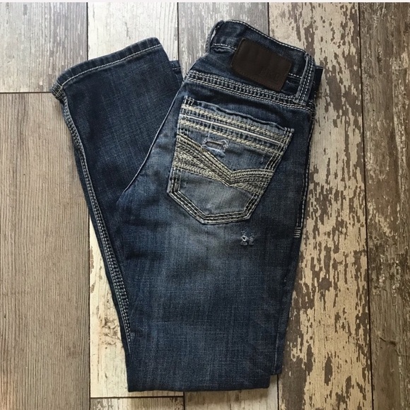 BKE Aiden Straight Distressed Jeans Size 26 Short - Picture 2 of 10